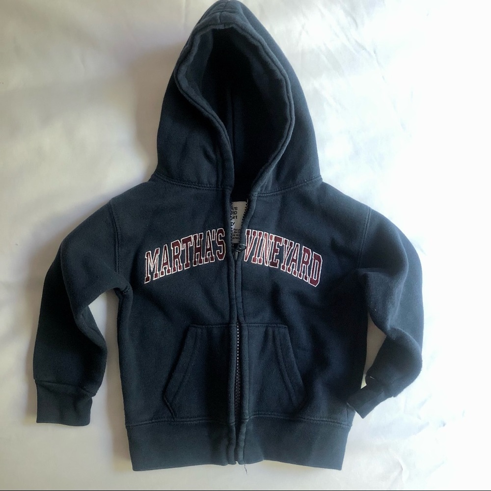 Martha’s Vineyard Navy Blue Zip-Up Hoodie | 24 mo